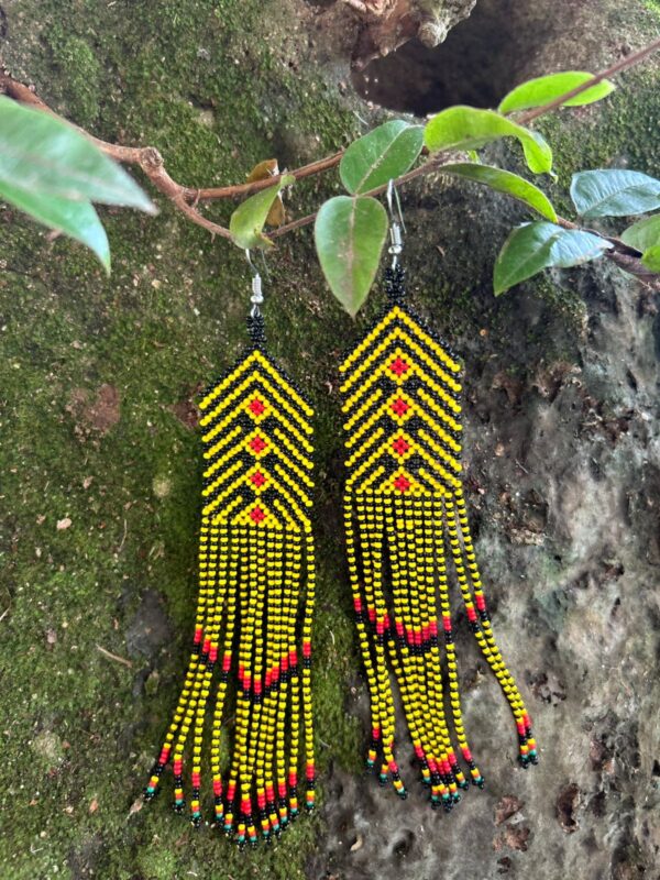 Brinco de miçanga Kayapó