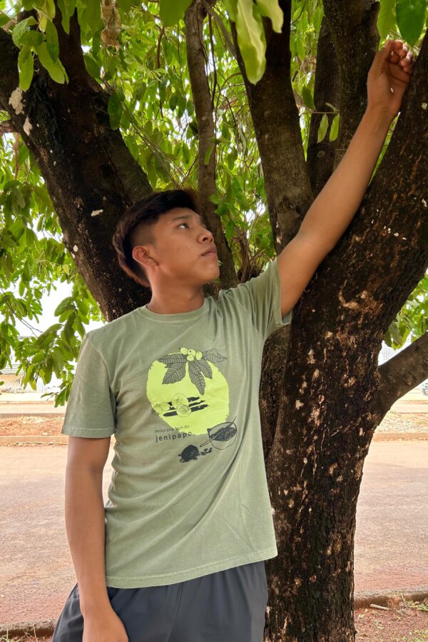 CAMISA ARTE INDIGENA - GENIPAPO