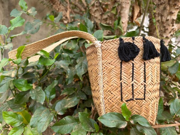 PANEIRO TRADICIONAL KAYAPÓ DE FIBRA DE BURITI