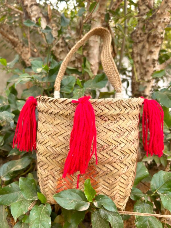 PANEIRO TRADICIONAL KAYAPÓ DE FIBRA DE BURITI