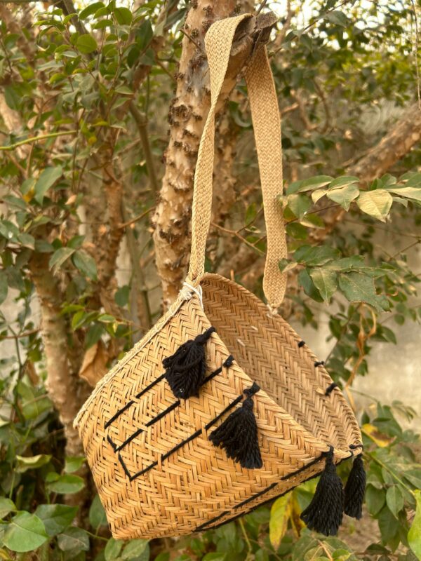 PANEIRO TRADICIONAL KAYAPÓ DE FIBRA DE BURITI